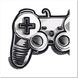 Sleek Gamer Controller Design No. 545 Posters and Art